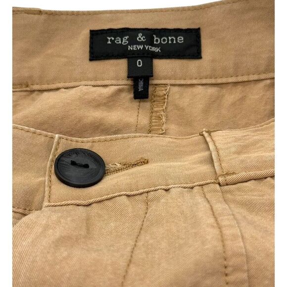 Rag & Bone Trail Lyocell Jogger Pants Cargo Utility Size 0 Tan Zippers Relaxed - Picture 6 of 9
